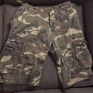 Obey camouflage shorts size 30